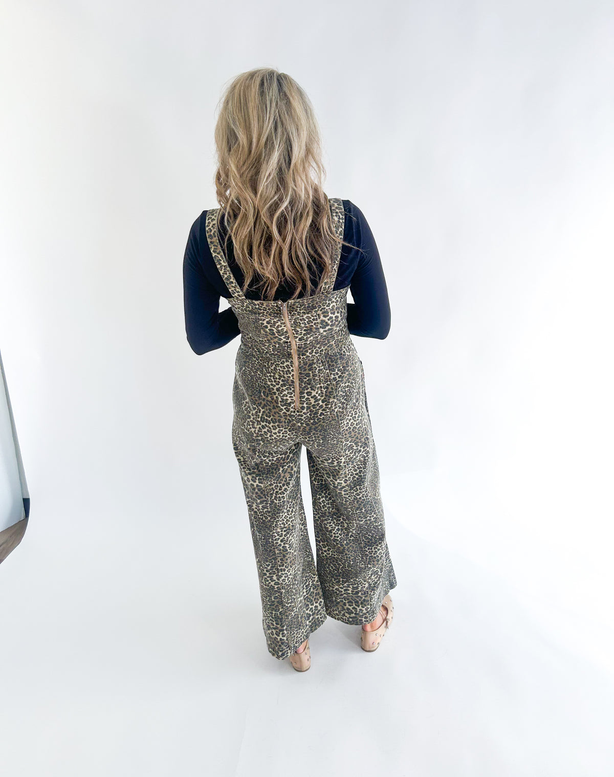 Easy to Love Leopard Twill Wide Leg Jumpsuit