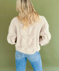 Millie Oversized Cable Knit Cardigan