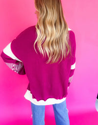 Caitlyn Split Neck Oversized Sweater