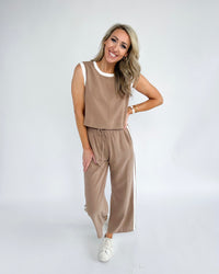 Stevie Contrast Top/Pant Set