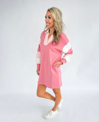 Ivy Color Block French Terry Dress