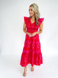 Blevin Smocked Bodice Midi Dress