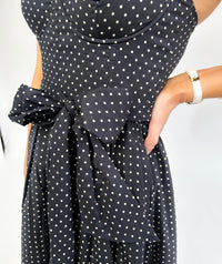 Look Again Polka Dot Midi Dress