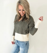 Dalton Ribbed Hem Sweater