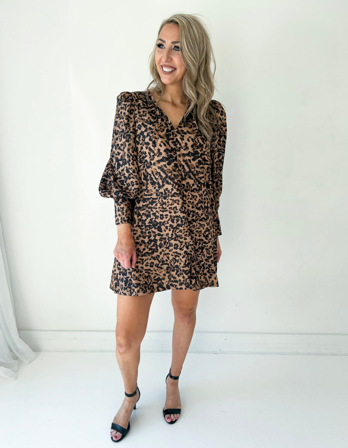 Annabelle Leopard Mini Dress