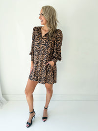 Annabelle Leopard Mini Dress