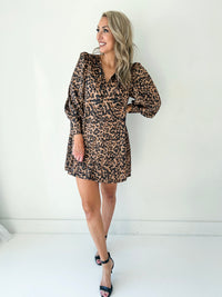 Annabelle Leopard Mini Dress