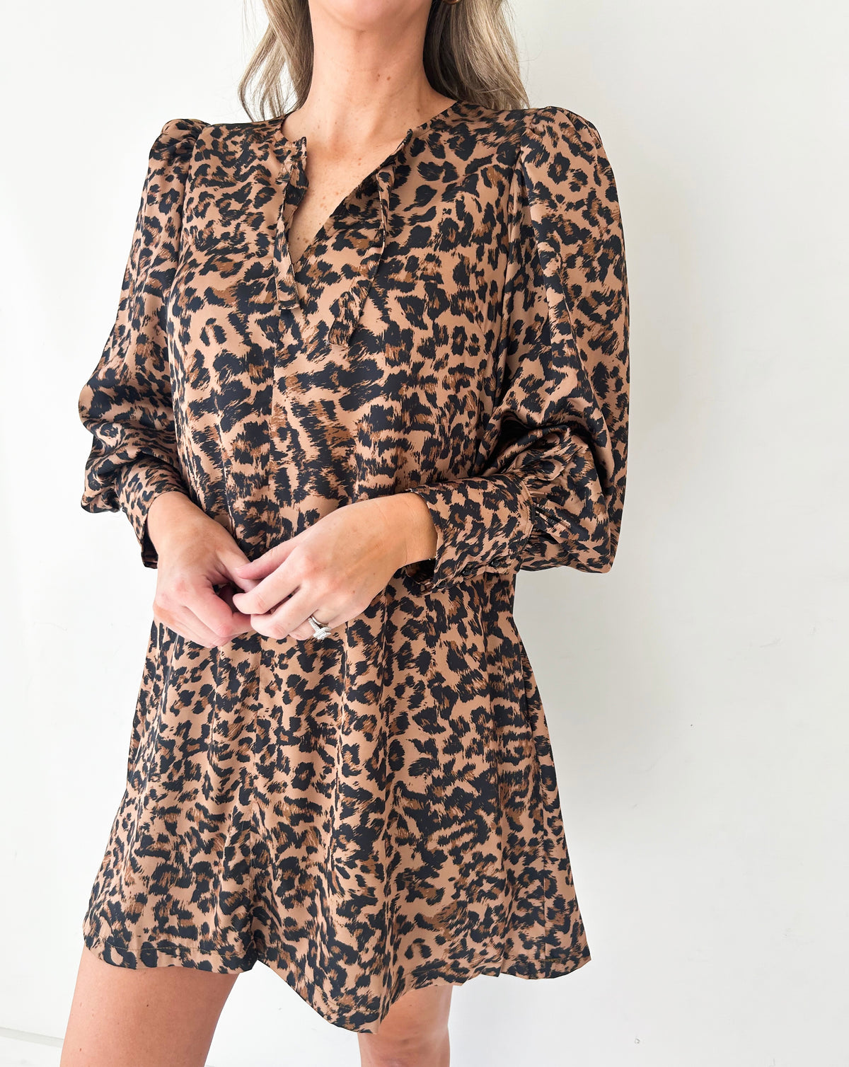 Annabelle Leopard Mini Dress