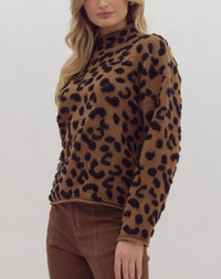 Nicki Textured Leopard Sweater