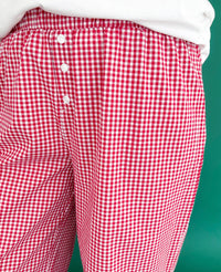 Gingham Checkered Boxer Pants