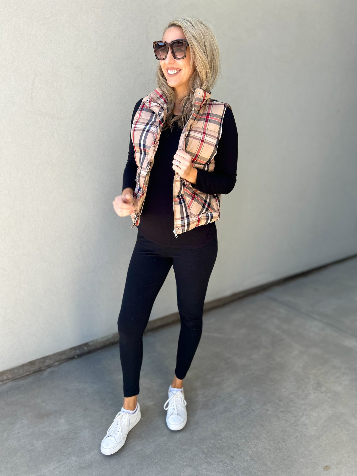 Tommy Plaid Puffer Vest