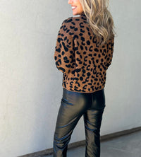 Nicki Textured Leopard Sweater