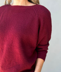 Twist Convertible Sweater (Sangria)