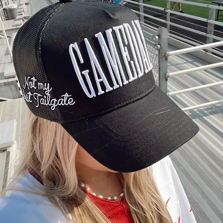 Gameday. - Not My First Tailgate Vintage Trucker Hat