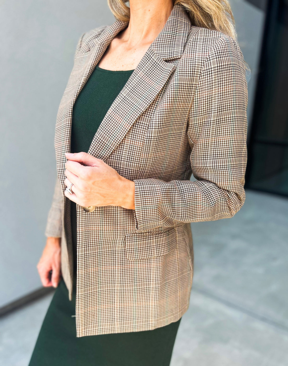 Mckenah Plaid Blazer