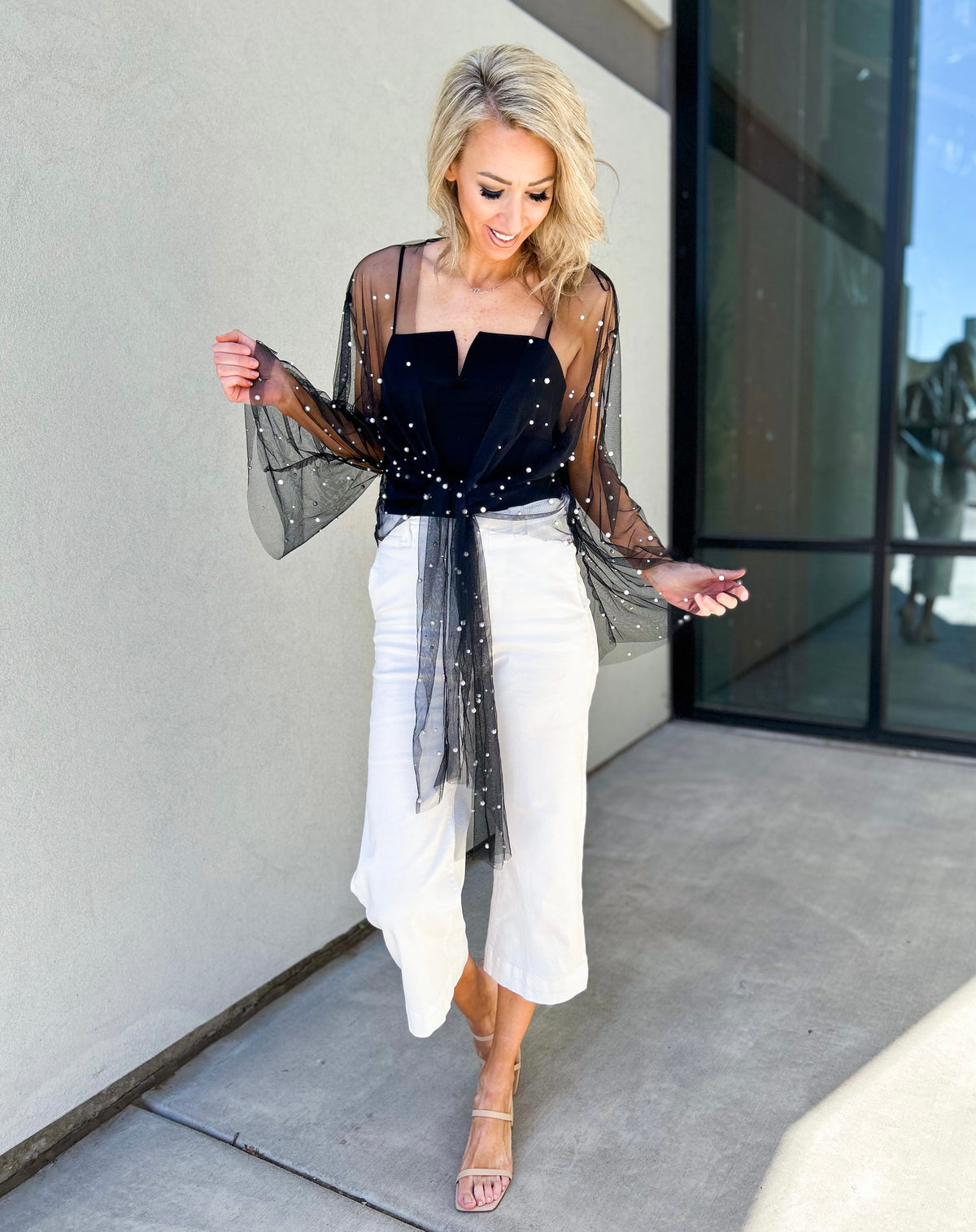 Pearly Pearl Sheer Kimono