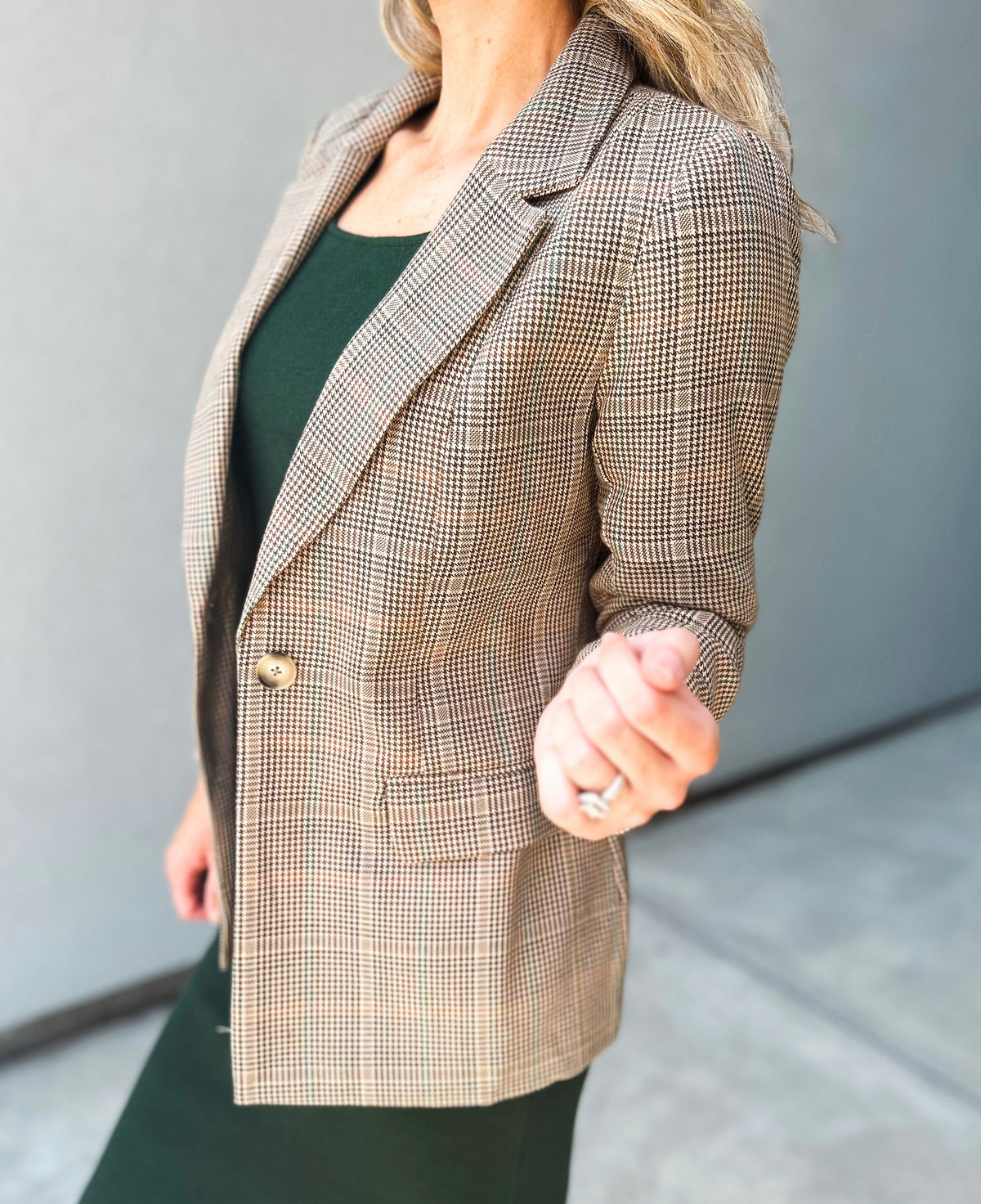 Mckenah Plaid Blazer