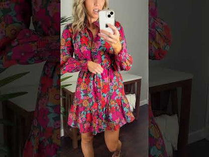 Mandy Floral Button Up Dress