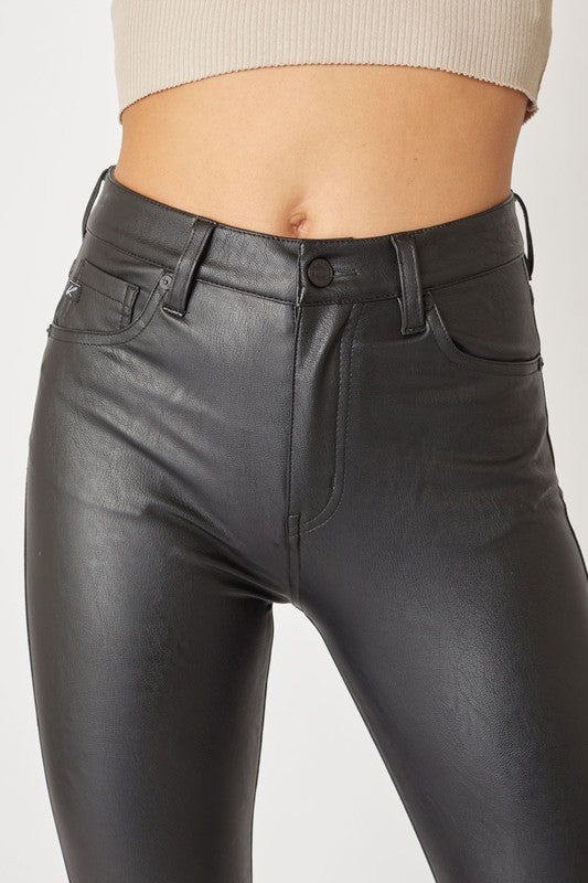 KANCAN Gemma High Rise Super Skinny Faux Leather Pants