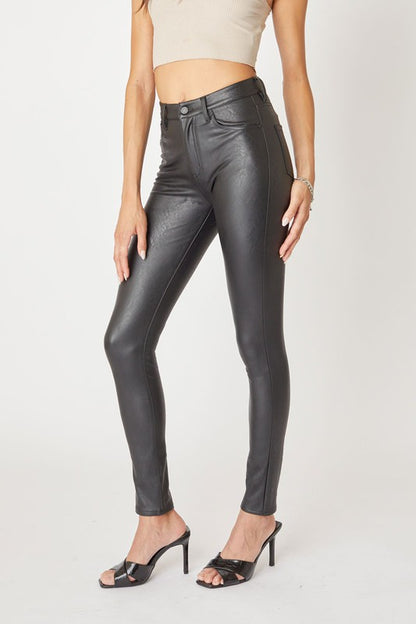 Kancan High Rise Faux Leather Jeggings – Two Sisters Boutique