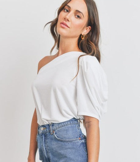 Alyssa Draped One Shoulder Top