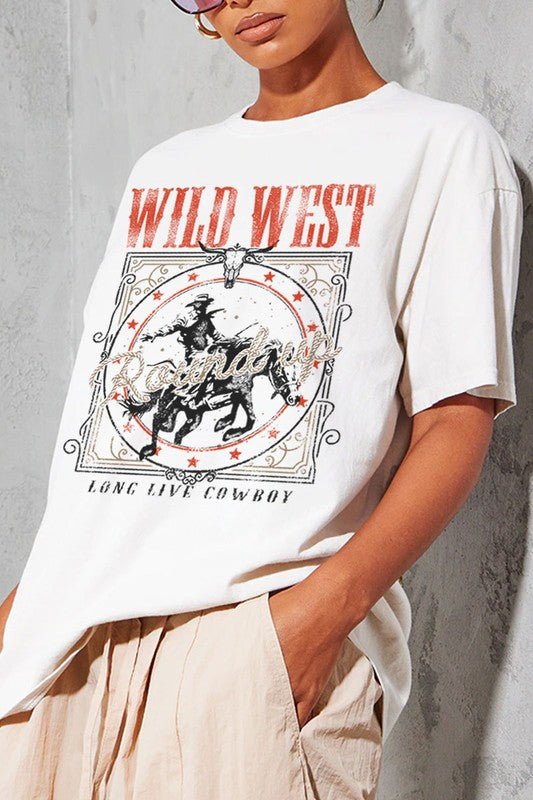 Wild West Round Up Oversized Tee