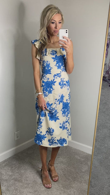 Blu Ivy Floral Midi Dress