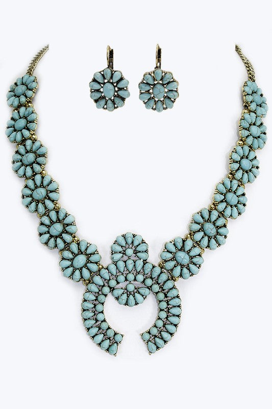 Turquoise Necklace and Earring Set