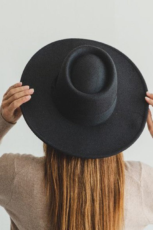 Brooks Wide Brim Hat (Black) – Nova Lee Boutique