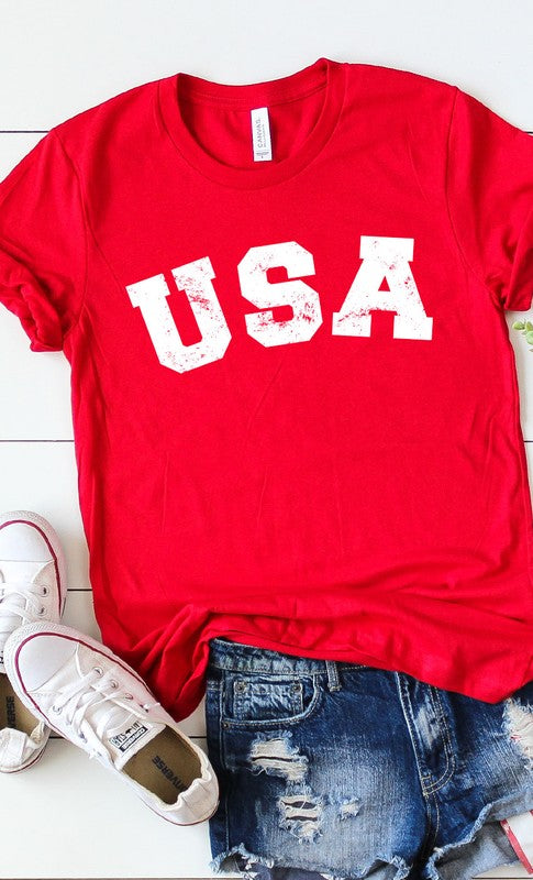 Retro USA Tee (Red)