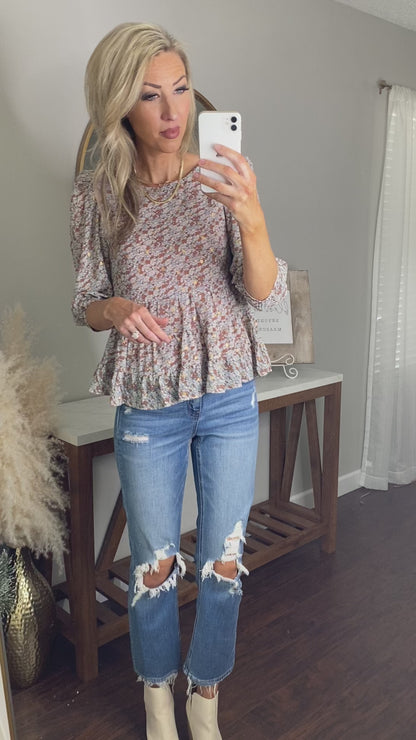 Carol Floral Top