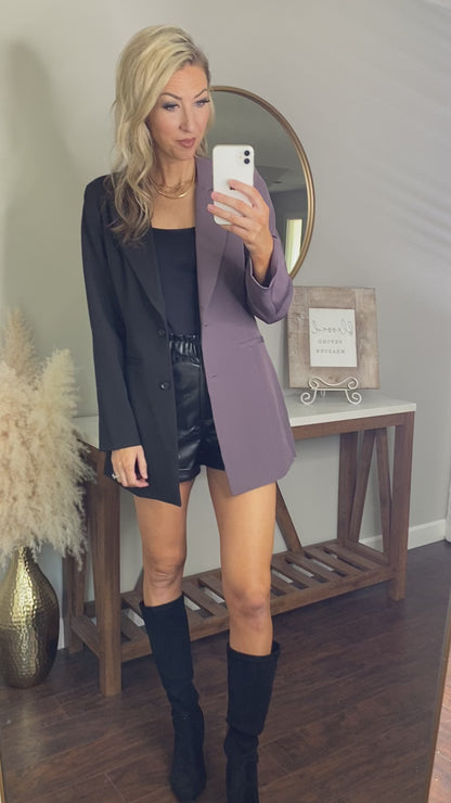 This or That Color Block Blazer