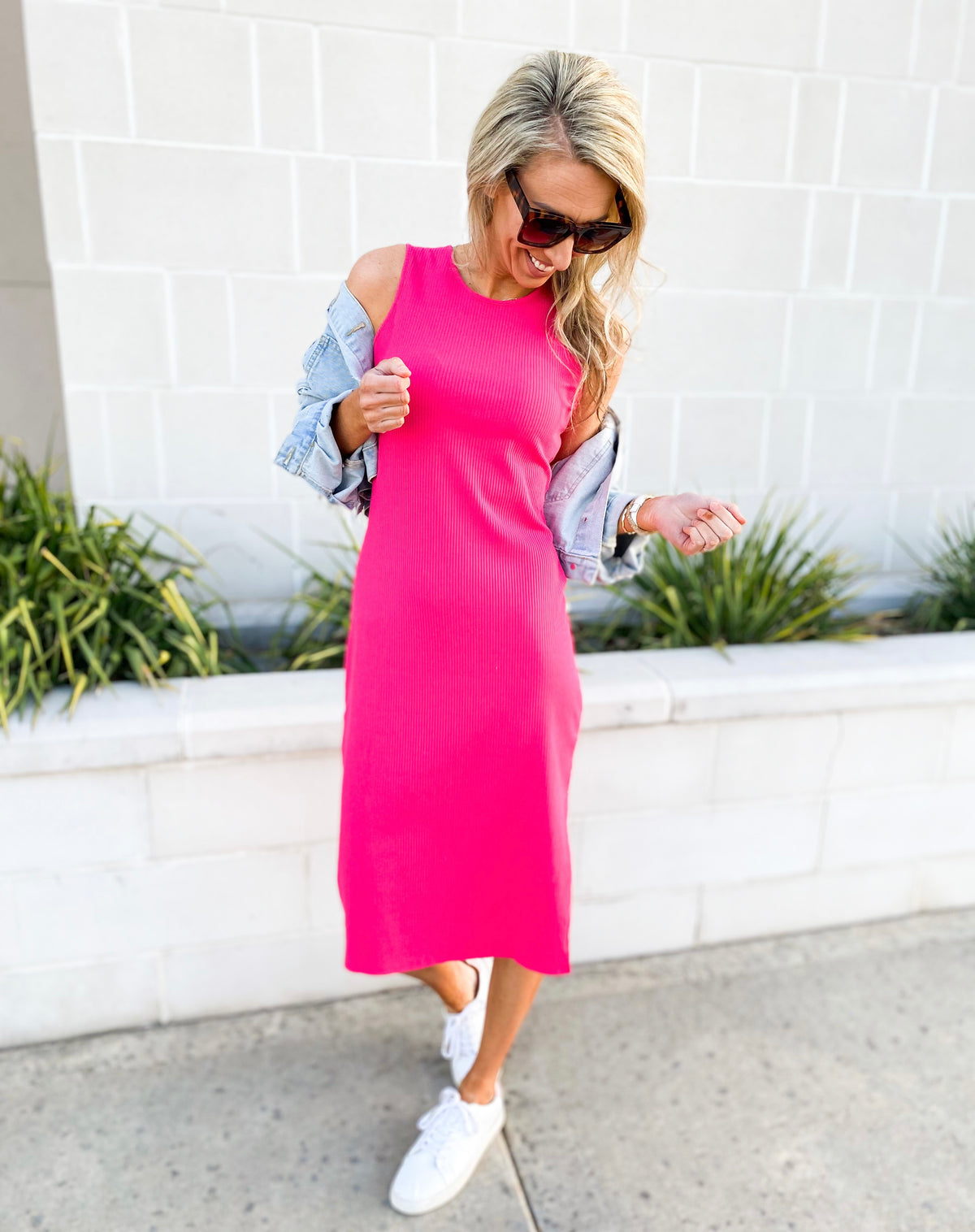 Rae Ribbed Midi Dress