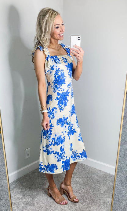 Blu Ivy Floral Midi Dress