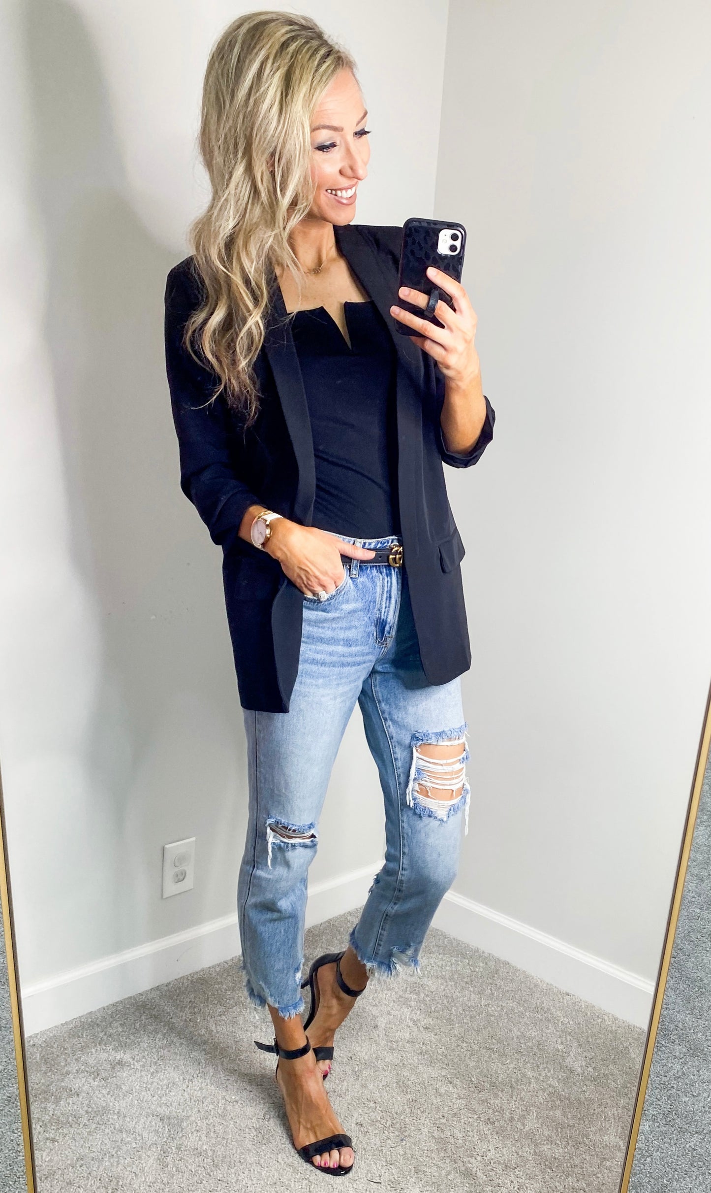 Bonny Boyfriend Blazer (Black)