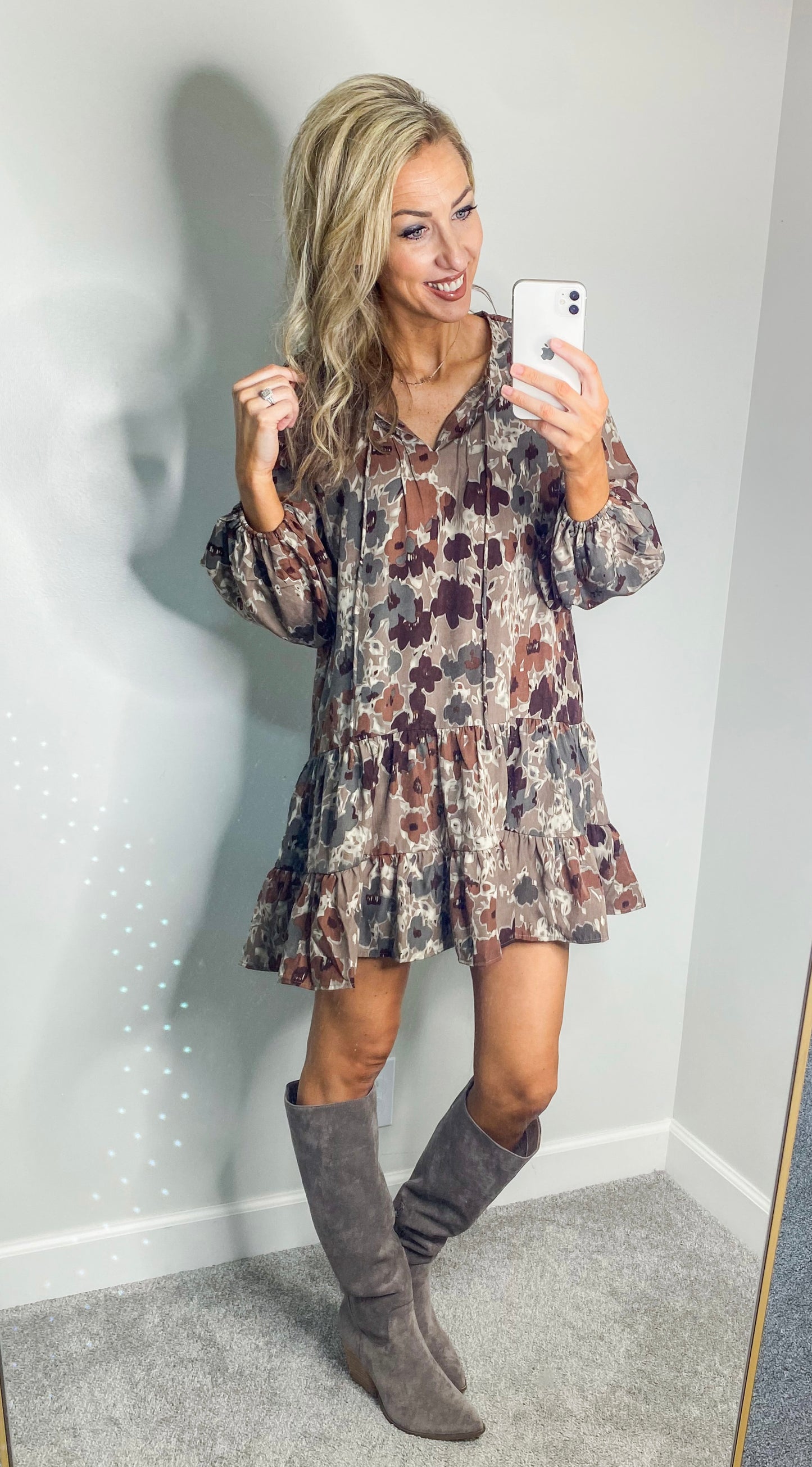 Evelina Tiered Floral Dress