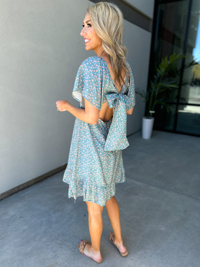Kendry Open Back Bow Dress Kendry Open Back Bow Dress