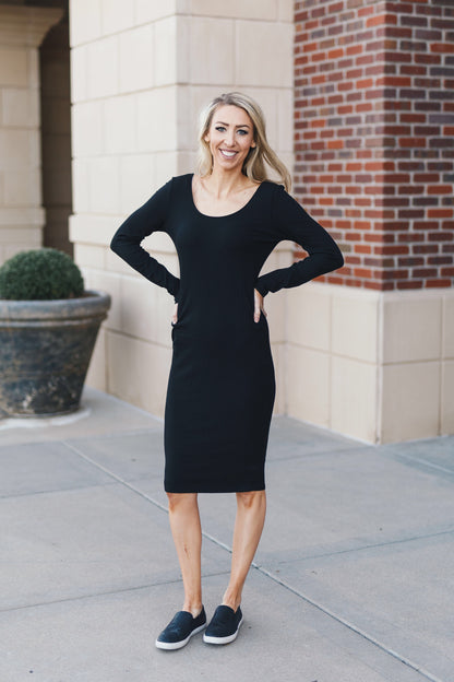 Anything But Basic Midi Dress
