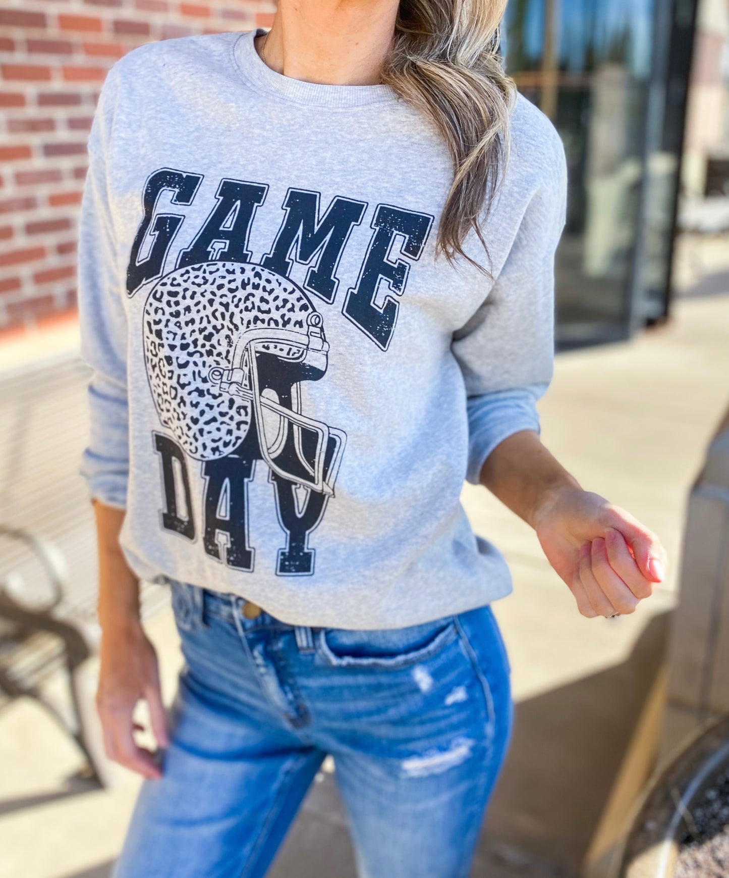 Game Day Leopard Sweatshirt