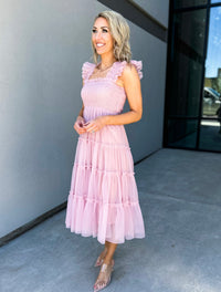 Heart Throb Tulle Midi Dress