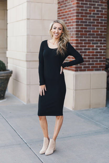 Anything But Basic Midi Dress