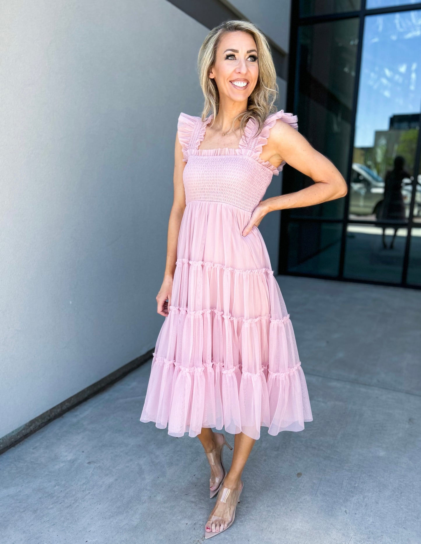 Heart Throb Tulle Midi Dress