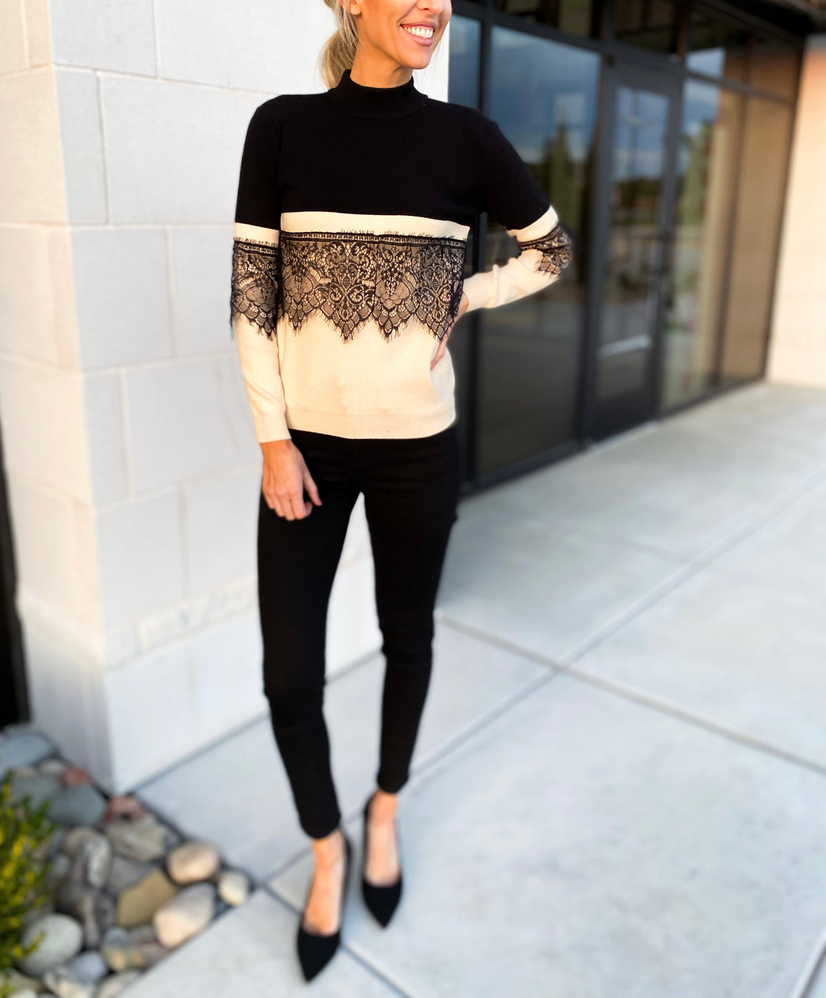 Emily Lace Sweater