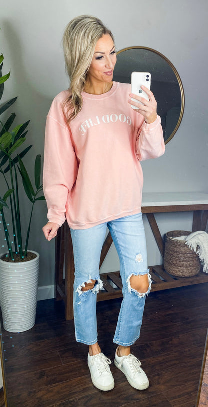 Good Life Ribbed Sweatshirt