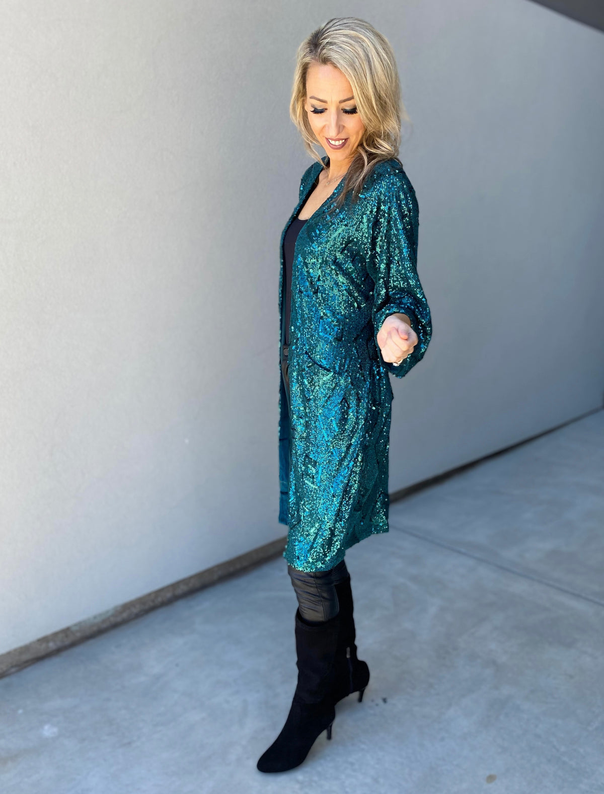 Jules Sequin Duster Cardigan