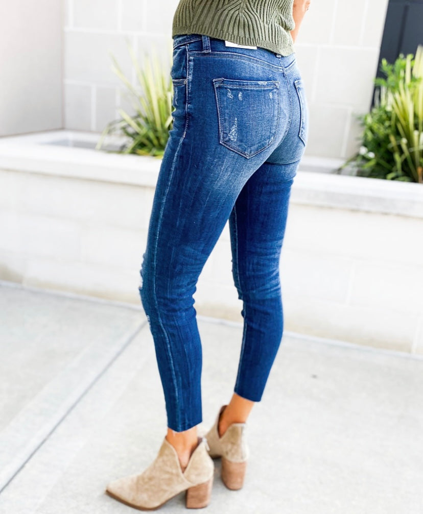 KANCAN Kalen High Rise Distressed Skinny Jeans