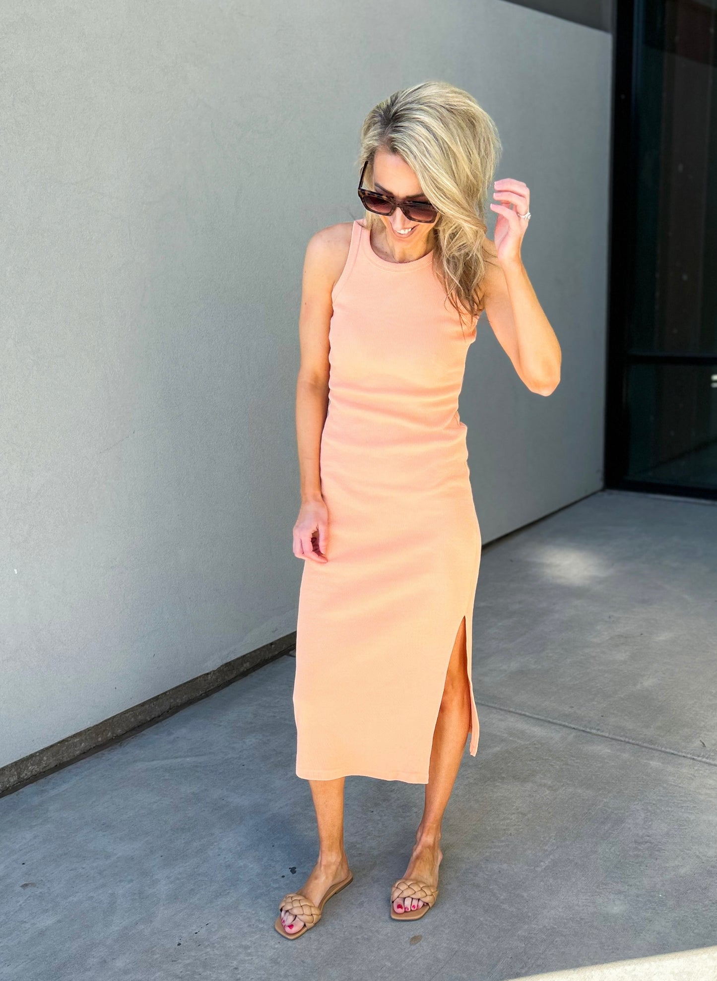 Zola Ribbed Midi Dress