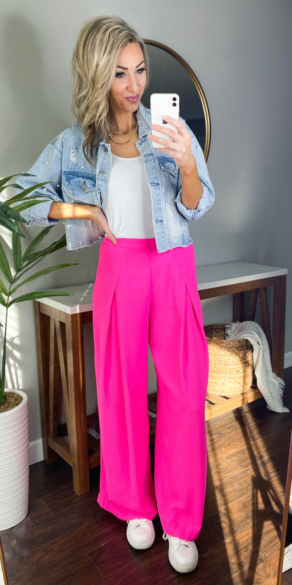 Romi High Waisted Wide Leg Pants