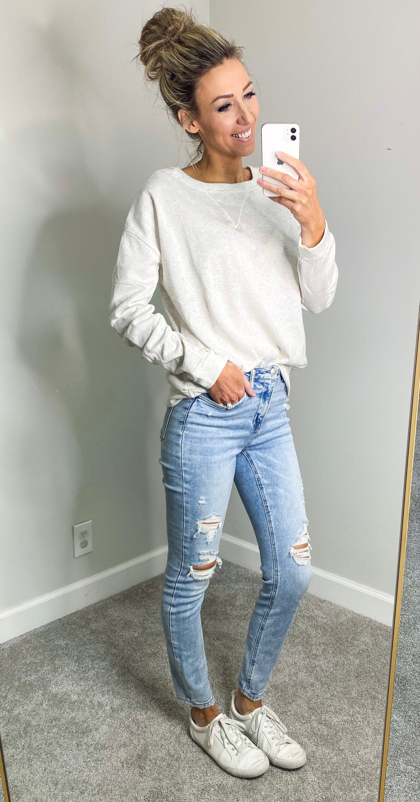 VERVET Haylie Distressed Denim Jeans