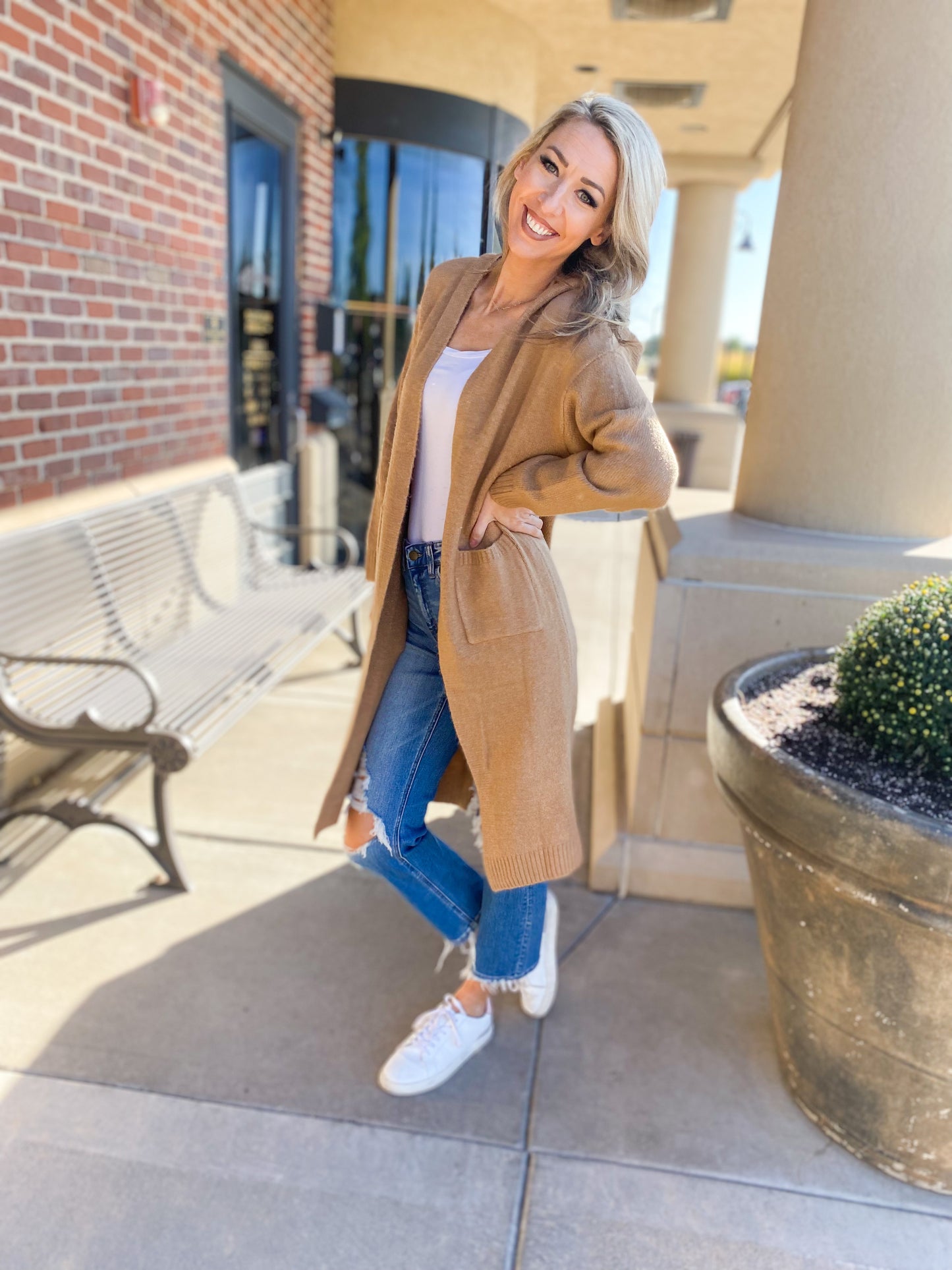 Chontell Hooded Oversized Cardigan